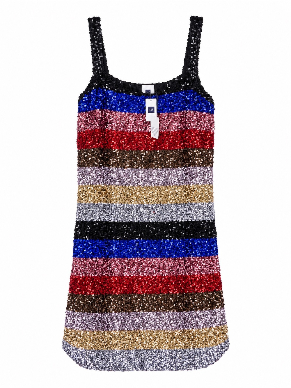 NWT-Gap column sequin dress-size L
